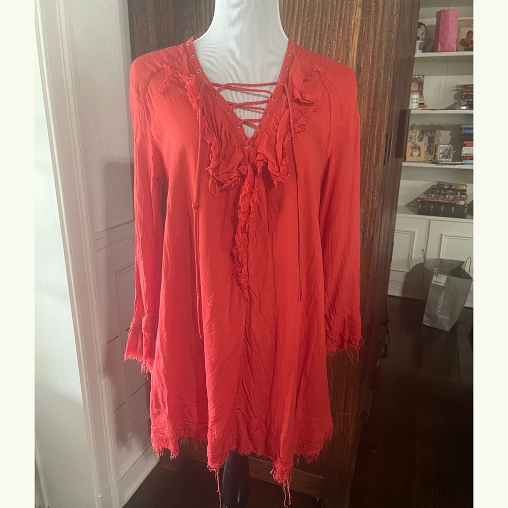 Iro Orange Sheath Dress sz 38